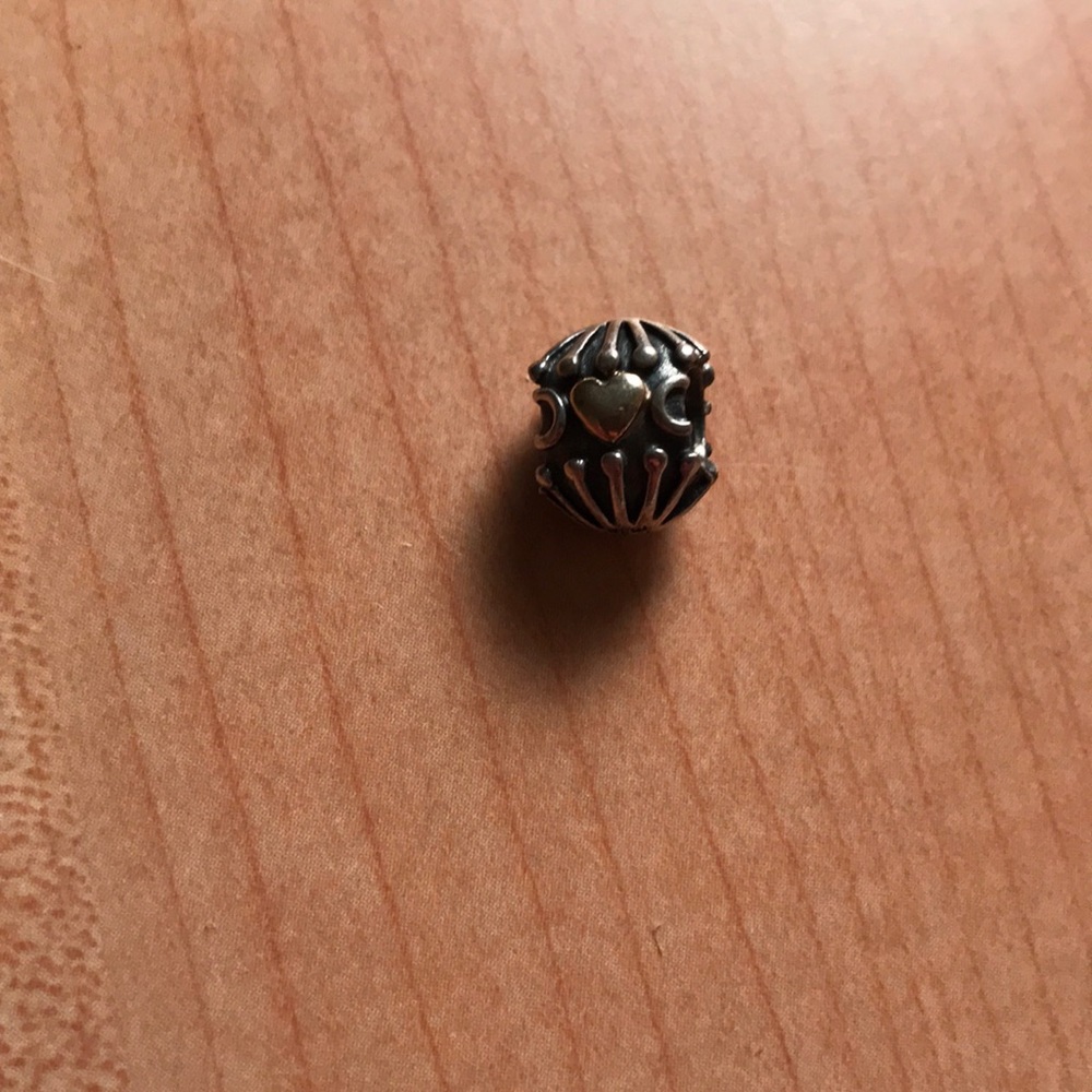 Pandora gold/silver charm